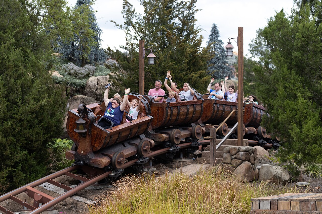 Seven Dwarfs Mine Train roller coaster at Magic Kingdom